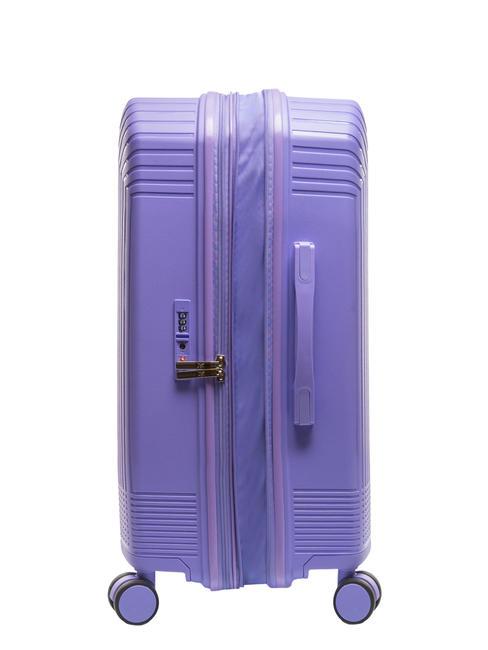 LIGHT POP 1 Medium expandable trolley light purple - Rigid Trolley Cases