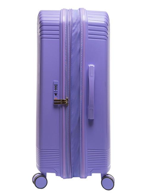LIGHT POP 1 Large expandable trolley light purple - Rigid Trolley Cases