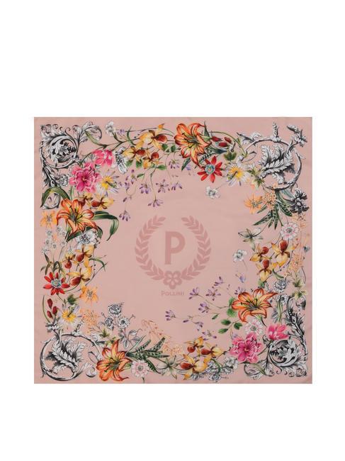 FLOWERS TWILL Scarf rose - Scarves