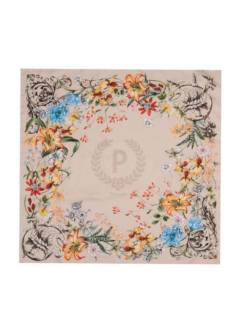 FLOWERS TWILL Scarf beige - Scarves
