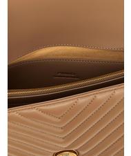 PINKO CLASSIC LOVE ONE Nappa leather bag ginger biscuit-antique gold - Women&rsquo;s Bags - 3