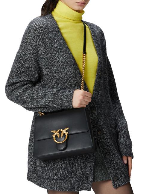 LOVE ONE  Hand bag, with shoulder strap black-antique gold - Women’s Bags