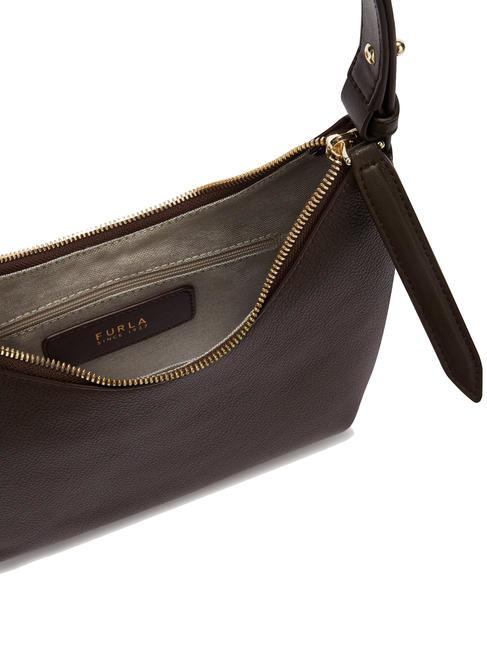 GOCCIA Hammered leather shoulder bag chocolate - Women&rsquo;s Bags