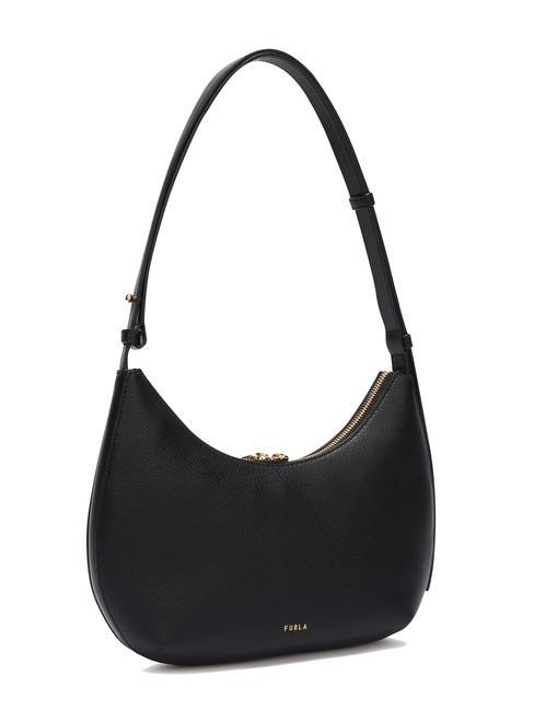 GOCCIA Hammered leather shoulder bag Black - Women&rsquo;s Bags