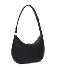 FURLA GOCCIA Hammered leather shoulder bag Black - Women&rsquo;s Bags - 2