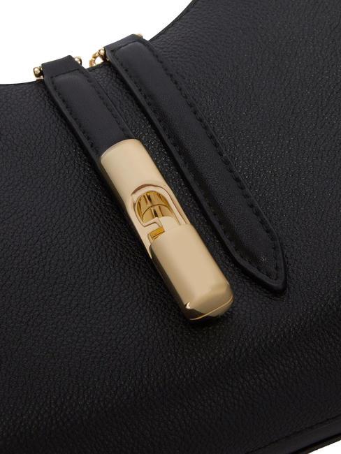 GOCCIA Hammered leather shoulder bag Black - Women&rsquo;s Bags