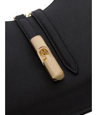 FURLA GOCCIA Hammered leather shoulder bag Black - Women&rsquo;s Bags - 3