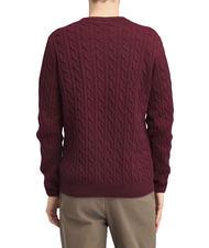 TIMBERLAND P-B LAMBWOOL Crewneck sweater in wool blend cordovanheather - Men's Sweaters - 2