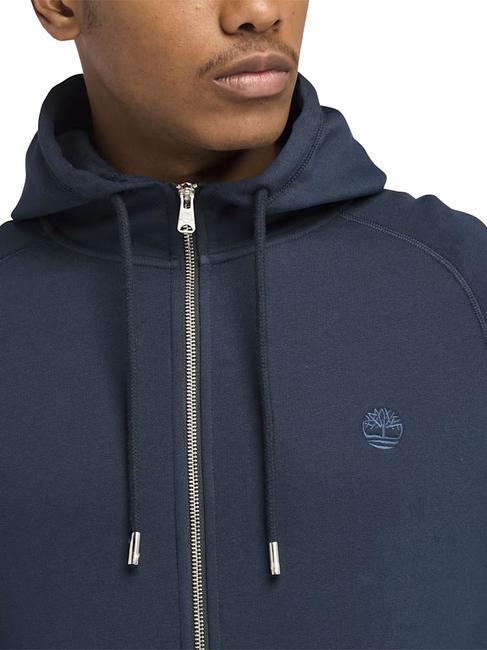 E-R BASIC Sweatshirt with zip and hood dark sapphire/dark denim - Sweatshirts