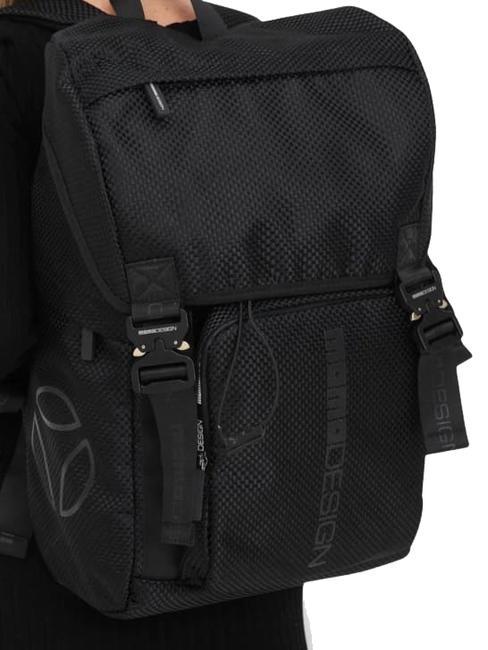 ECO CARBON URBAN Recycled polyester backpack blacklogoblack - Backpacks & School and Leisure