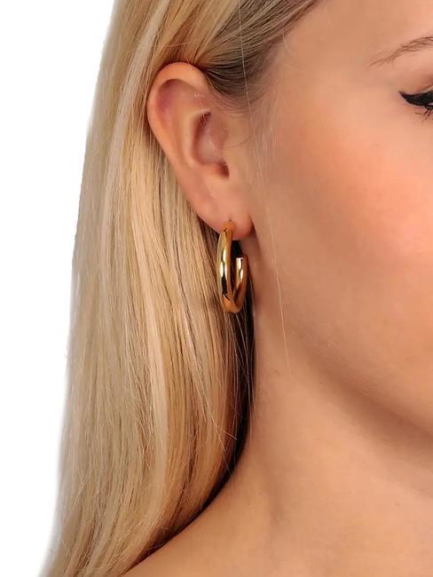 CREOLE Semi-circle earrings gold - Earrings