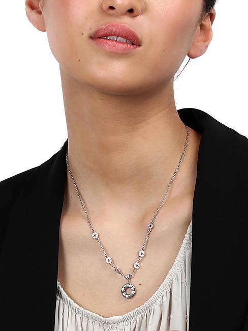 BAGLIORI White crystal necklace SILVER - Necklaces