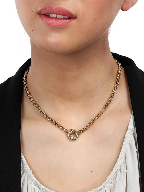 BAGLIORI Colored crystal necklace gold - Necklaces
