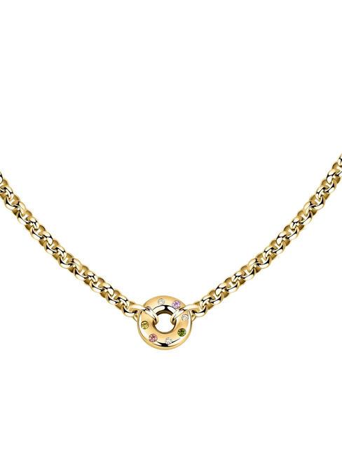 BAGLIORI Colored crystal necklace gold - Necklaces