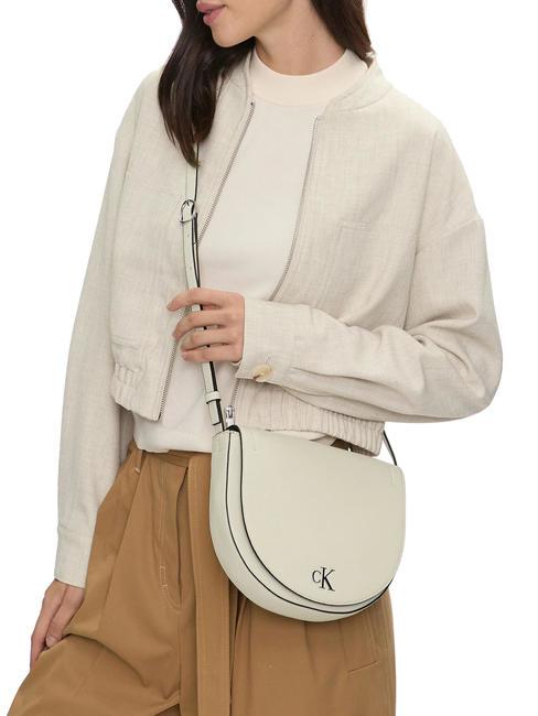 CK JEANS MINIMAL MONOGRAM Mini shoulder bag birch - Women&rsquo;s Bags
