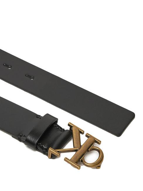 CK JEANS MONOGRAM  Leather belt pvh black - Belts