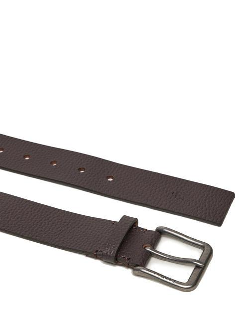 CK JEANS CLASSIC  Adjustable leather belt bitter brown - Belts