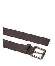 CALVIN KLEIN CK JEANS CLASSIC  Adjustable leather belt bitter brown - Belts - 2
