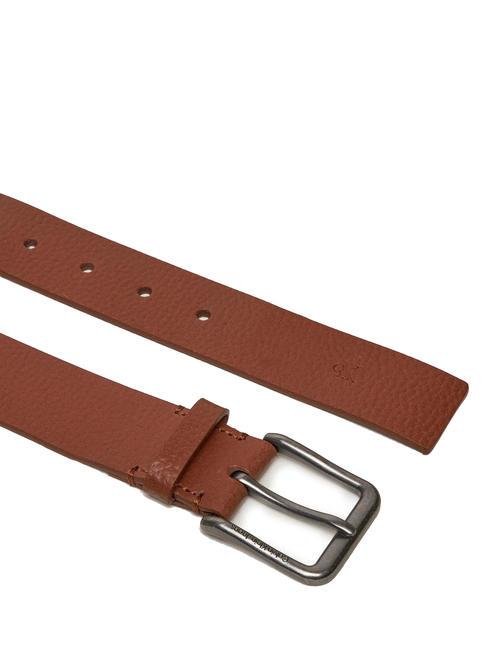 CK JEANS CLASSIC  Adjustable leather belt cognac - Belts
