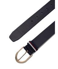 TOMMY HILFIGER CORPORATE Leather belt space blue - Belts - 2