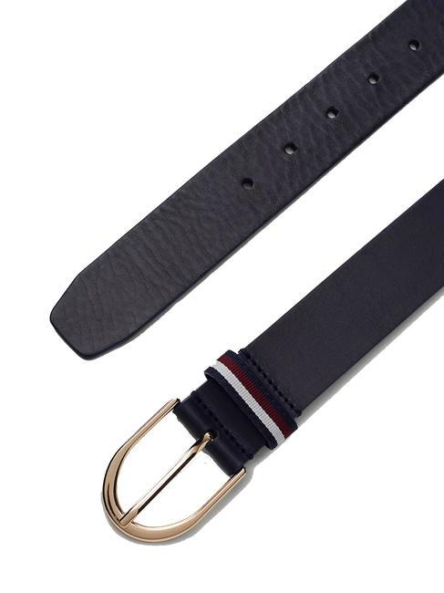 CORPORATE Leather belt space blue - Belts