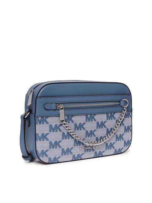 JET SET LOGO Jacquard shoulder bag denim - Women’s Bags