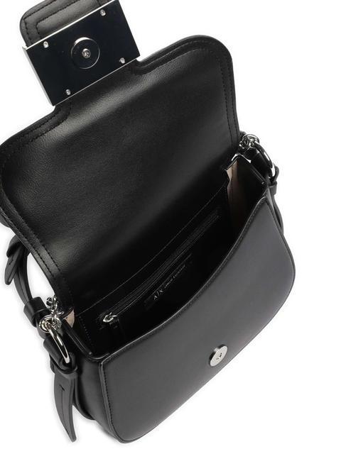 A|X BUCKLE Mini roundend bag with shoulder strap Black - Women&rsquo;s Bags