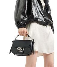 ARMANI EXCHANGE A|X BUCKLE Mini roundend bag with shoulder strap Black - Women&rsquo;s Bags - 5