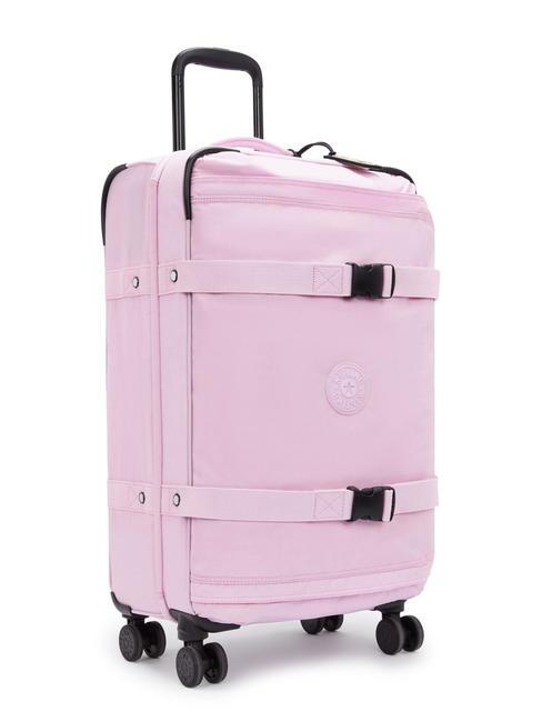 SPONTANEOUS Medium size trolley blooming pink - Semi-rigid Trolley Cases