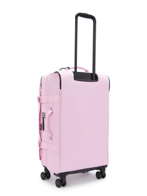 SPONTANEOUS Medium size trolley blooming pink - Semi-rigid Trolley Cases