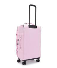 KIPLING SPONTANEOUS Medium size trolley blooming pink - Semi-rigid Trolley Cases - 5