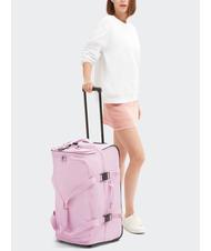 KIPLING TEAGAN Medium size trolley bag blooming pink - Semi-rigid Trolley Cases - 8