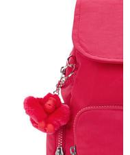 KIPLING CITY ZIP S Backpack with flap pink confetti - Women’s Bags - 3
