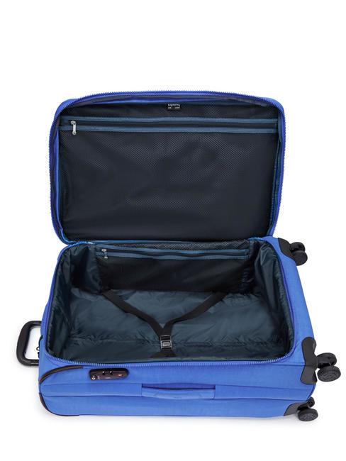 NEW YOURI SPIN M Medium size trolley havana blue - Semi-rigid Trolley Cases