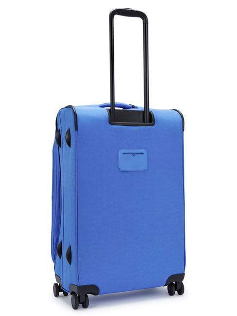 NEW YOURI SPIN M Medium size trolley havana blue - Semi-rigid Trolley Cases