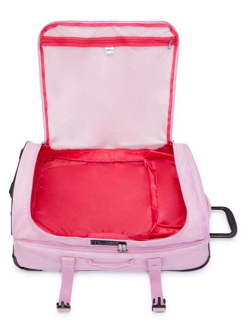 AVIANA M Medium size trolley blooming pink - Semi-rigid Trolley Cases