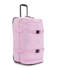 KIPLING AVIANA M Medium size trolley blooming pink - Semi-rigid Trolley Cases - 4