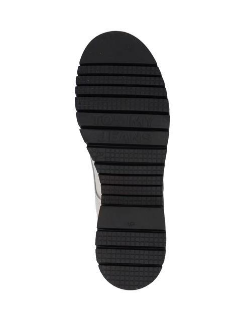 TOMMY JEANS Lace Up Leather ankle boots ecru - Women’s shoes