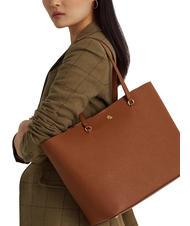 RALPH LAUREN KARLY  Large Leather Tote Bag lauren tan2 - Women&rsquo;s Bags - 6