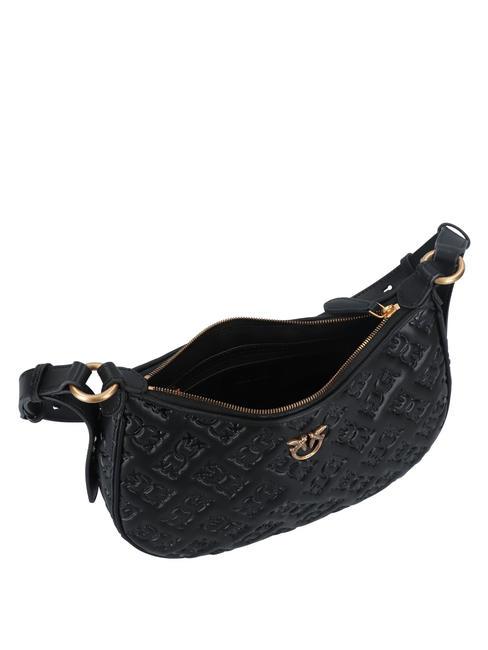 HALF MOON MINI  Shoulder bag, leather black-antique gold - Women&rsquo;s Bags