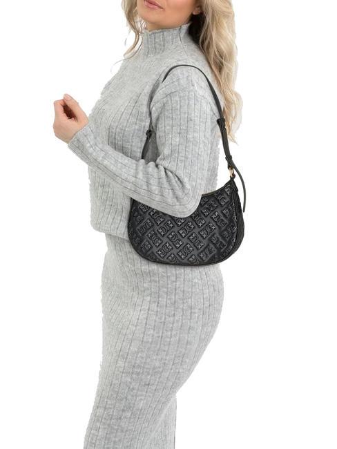 HALF MOON MINI  Shoulder bag, leather black-antique gold - Women&rsquo;s Bags