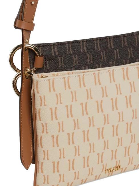 MONOGRAM  Double Shoulder Bag dark brown / cream - Women’s Bags