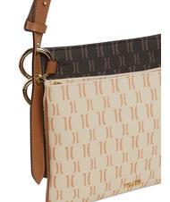 ALVIERO MARTINI PRIMA CLASSE MONOGRAM  Double Shoulder Bag dark brown / cream - Women’s Bags - 3