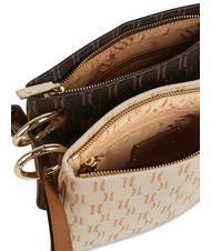 ALVIERO MARTINI PRIMA CLASSE MONOGRAM  Double Shoulder Bag dark brown / cream - Women’s Bags - 4