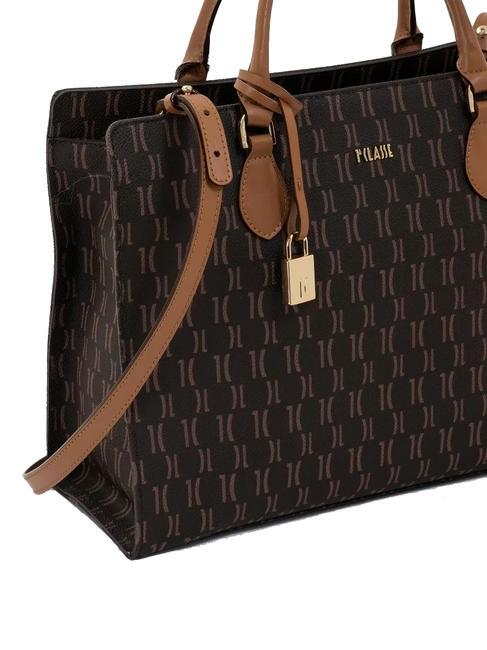 MONOGRAM Lock Handbag, with shoulder strap dark - Women’s Bags