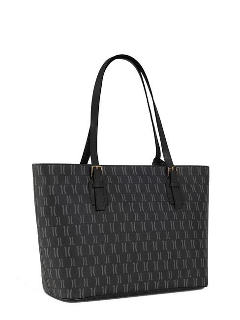 MONOGRAM Shoulder Shopping Bag Black - Women’s Bags