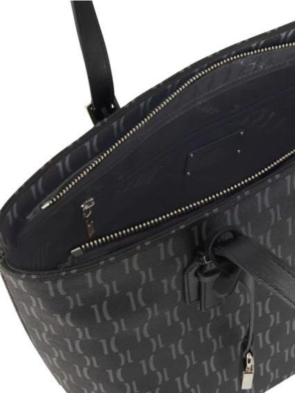 MONOGRAM Shoulder Shopping Bag Black - Women’s Bags