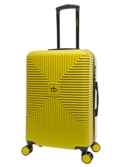 ADVENTURE Medium size trolley yellow - Rigid Trolley Cases