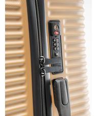 ROCCOBAROCCO ADVENTURE Medium size trolley gold - Rigid Trolley Cases - 5