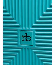 ROCCOBAROCCO ADVENTURE Medium size trolley surf blue - Rigid Trolley Cases - 7